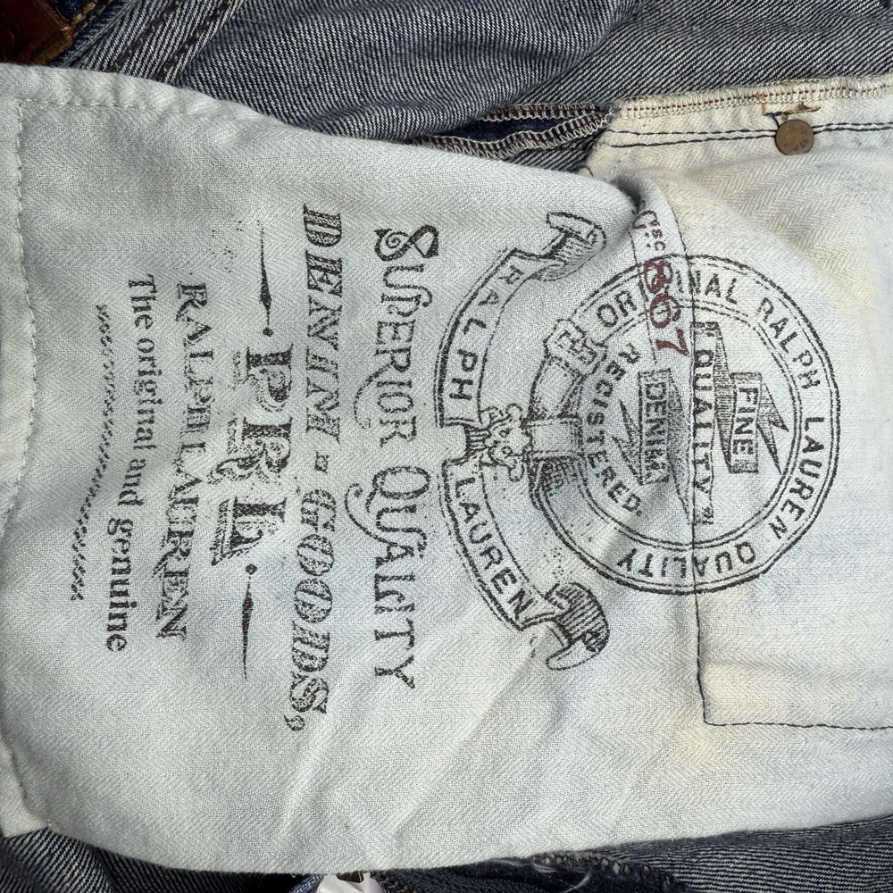 MENS POLO RALPH LAUREN CLASSIC 867 STRAIGHT BLUE‎ DENIM JEANS SIZE 38 X 30 EUC - Picture 8 of 12